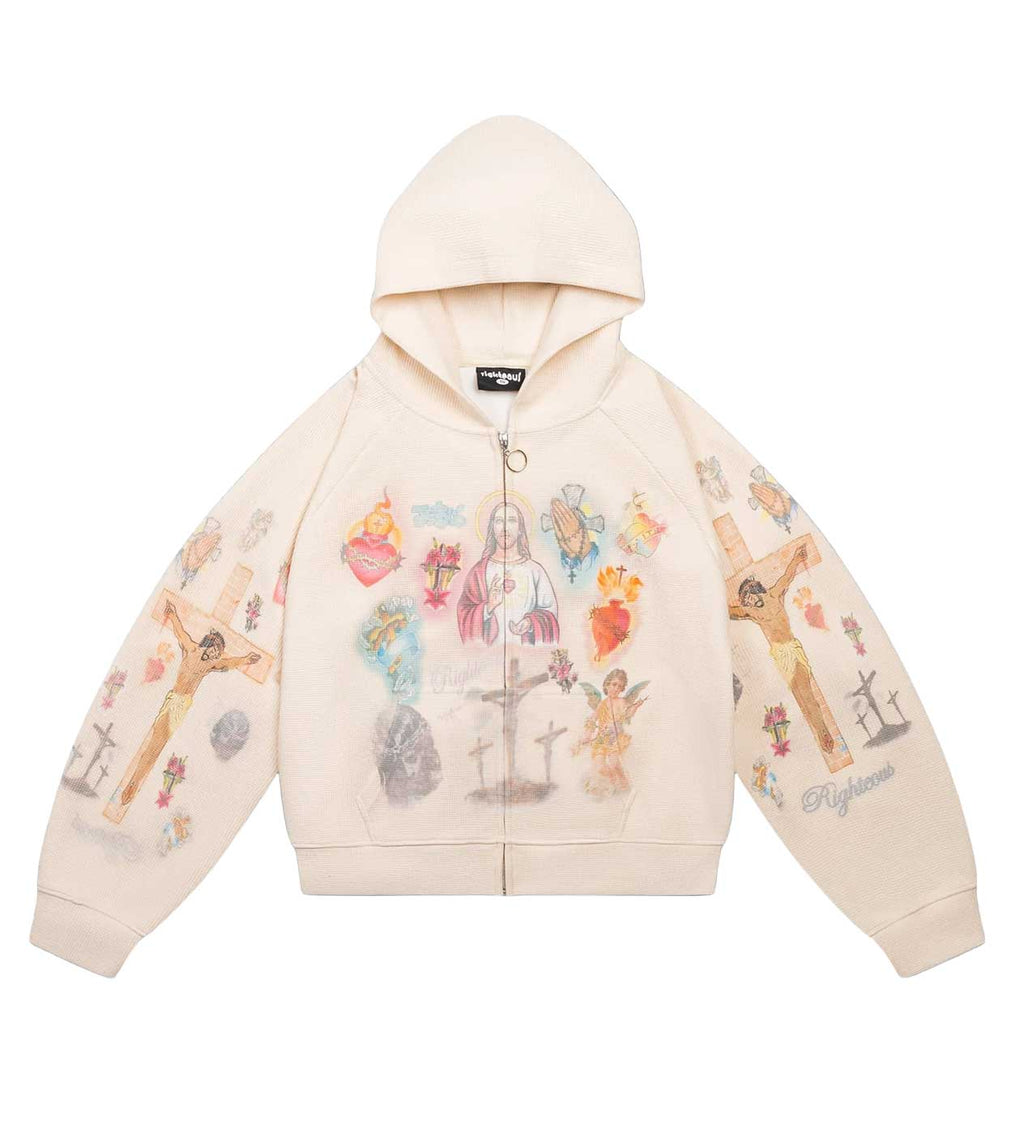 Righteous Ultimate Sacrifice Thermal Zip Up Cream