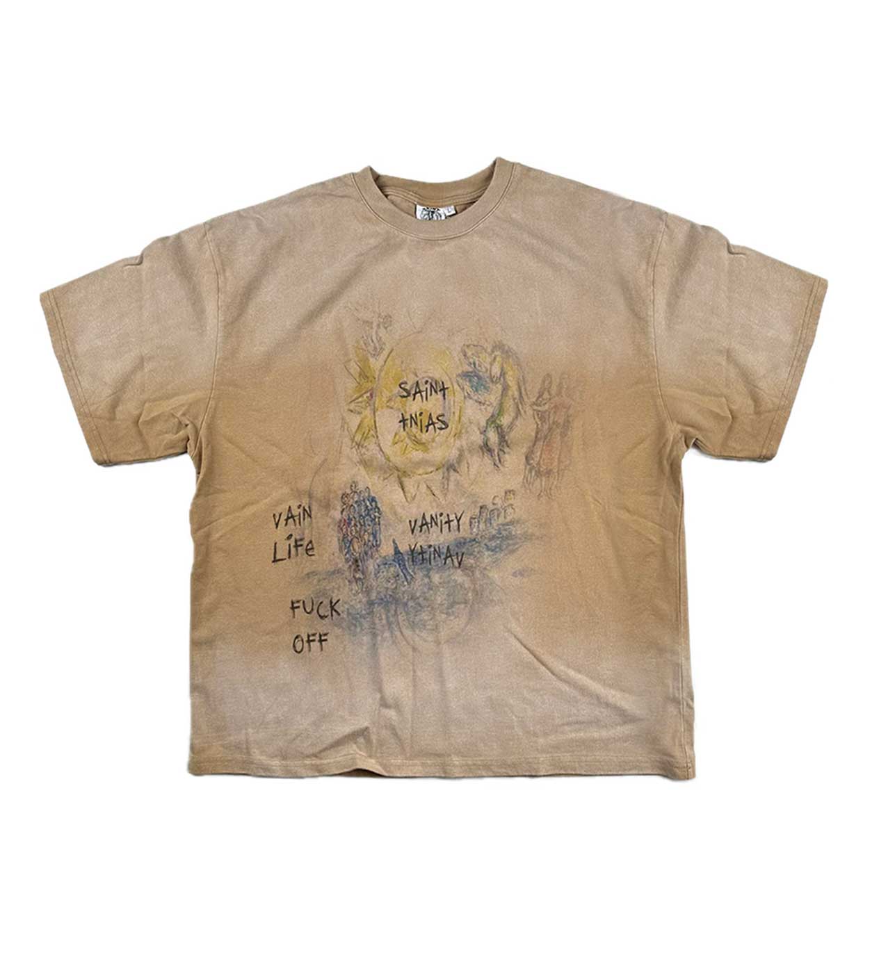 Saint Vanity F*** Off Tee Tan