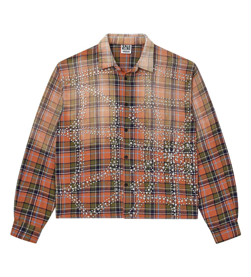 Vale Forever Pumpkin Patch Web Flannel Orange