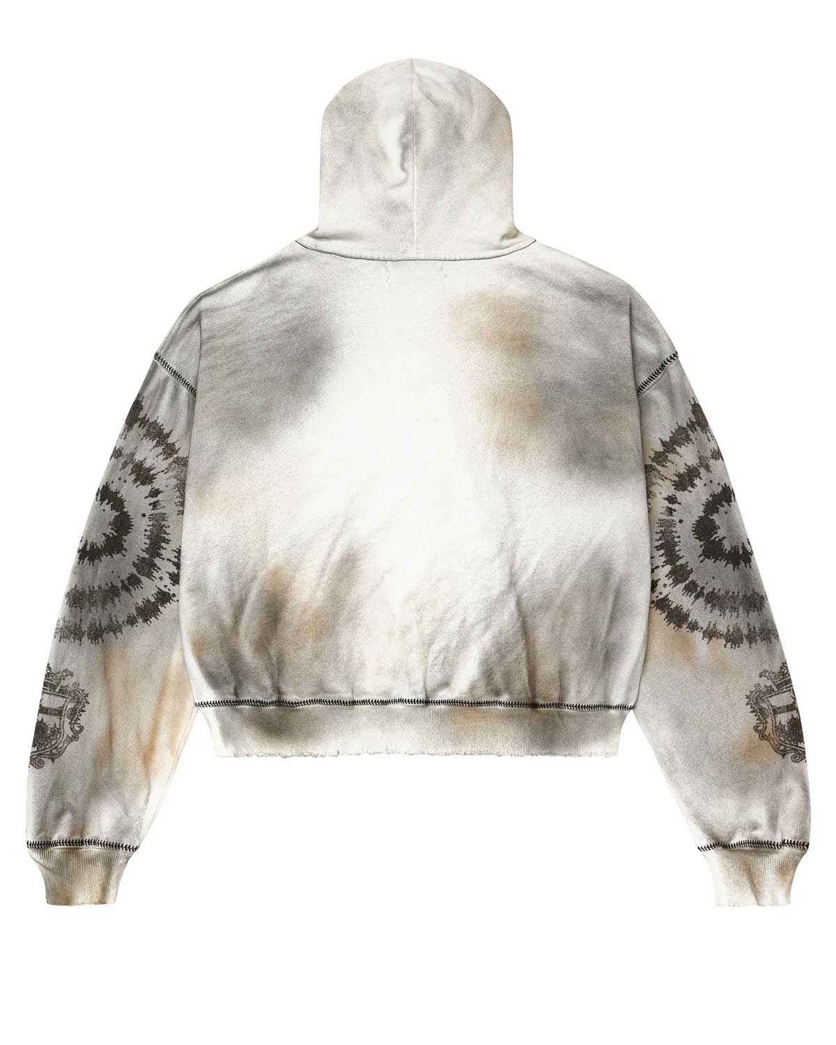 Vale Forever Spiral Zip Up Hoodie Ash Grey